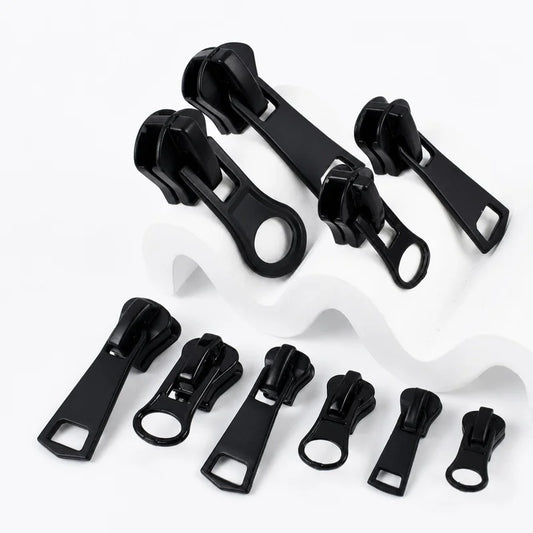 30/700Pcs Meetee 3# 5# 8# 10# 15# Resin Zipper Slider for Sewing Bag Pants Zippers Head Clothing Closure Zip Puller Repaire Kits
