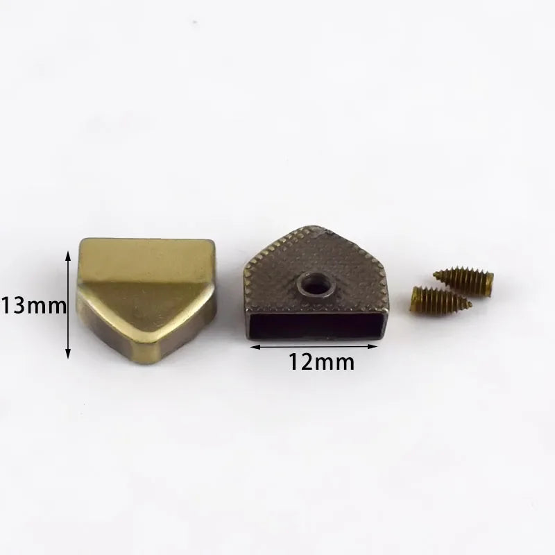 30/600Pcs Meetee Metal Zippers Tail Clip Zips Stopper Plug Head with Screw Bag Wallet Handbag Zip End Clasp DIY Hardware Accessories