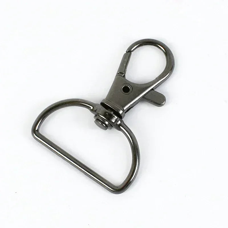 30/1000Pcs 20mm/25mm Metal Buckles for Bag Strap Lobster Clasps Swivel Trigger Clip Snap Hook Webbing Hanger Keychain Accessories