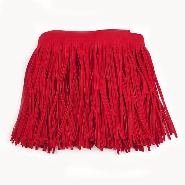 3/50Meters Meetee 10-30cmx3mm Leather Suede Tassel Fringe Lace Ribbon for Handbag Clothing Dresses Decor DIY Sewing Accessories