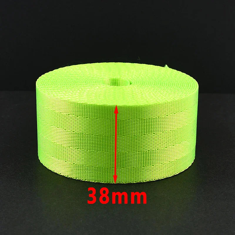 8/200Yards 25/38mm 1mm Thick Webbing Nylon Canvas Webbings Ribbon for Backpack Strap Belt Sling Tape Sewing Bia Binding Supplies