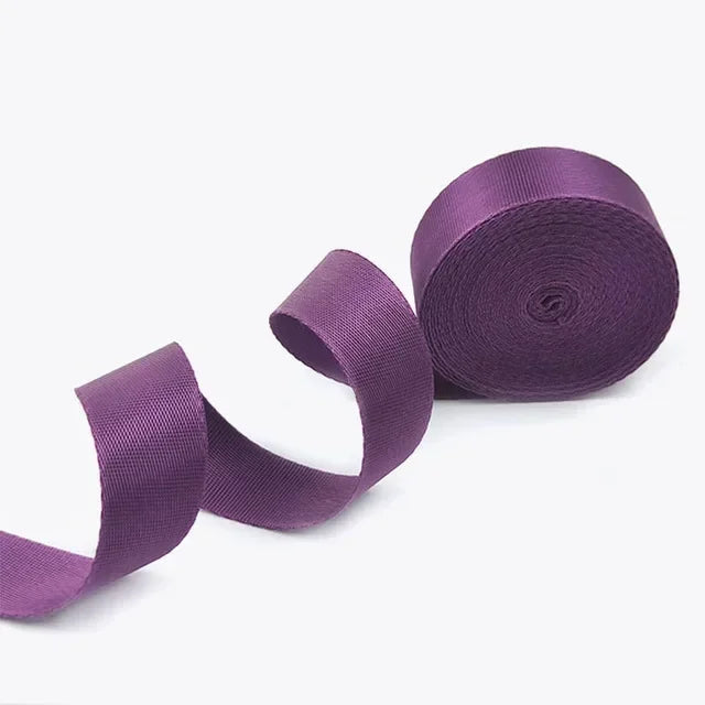 8/200Meters Colorful Nylon Webbing Strap 20-50mm Decor Ribbon Backpack Safety Belt Bias Binding Tape DIY Clothes Sewing Accessories