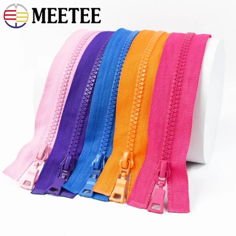 15/430Pcs Meetee 5# Resin Zippers Close-end 15-25cm Open-end 30-90cm Zip Closure Sewing Down Jacket Garment Bags Home Tailor Crafts