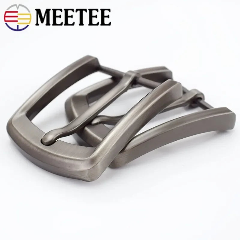 3/100Pcs 40mm Men's Belt Buckle Metal Pin Buckles Waistband Head Leather Craft DIY Accessories Fit 37-39mm Belts Parts