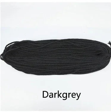 25/800Meters 7mm 8 Shares Round Cotton Cords Decorative Rope Twisted Braided Drawstring Ropes DIY Home Textile Craft Sewing