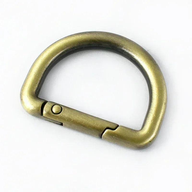 20/500Pcs D Rings Spring Keychain Hooks Carabiner Clip Snap Hook Keyring Buckle for Bag Backpack Strap Hardware Accessories