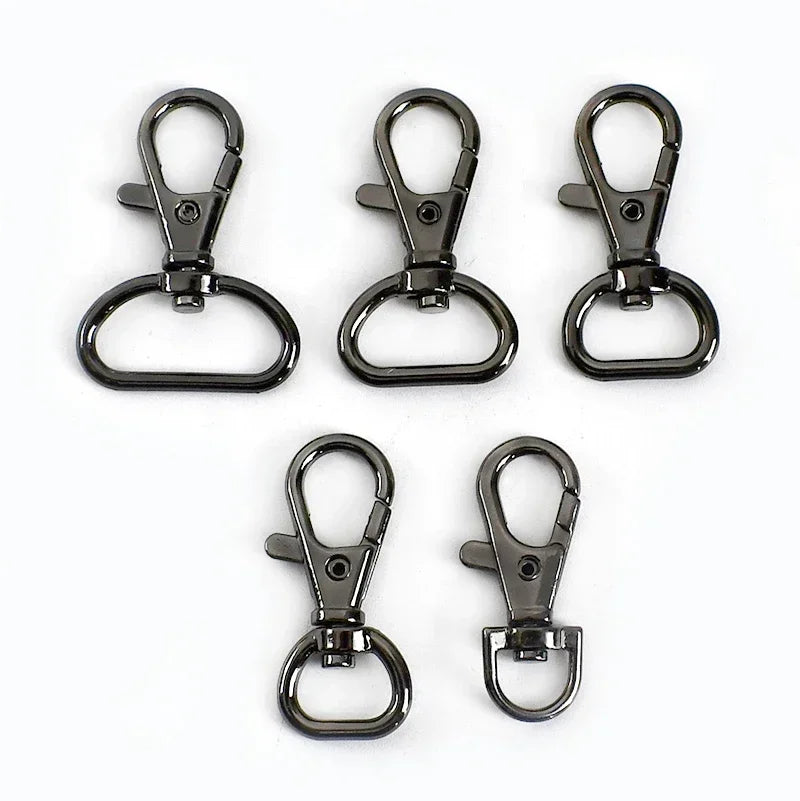 15/500pcs Meetee 13/16/20/25mm Bag Strap Buckle Metal Lobster Clasp Handbag Keychain Swivel Trigger Clips Snap Hook DIY Accessory