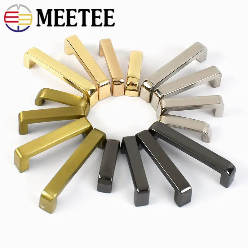 15/500pcs Meetee Bag Bridge with Screw Metal Buckles for Purse Handbag Strap Connector Hardware Accessories DIY Leather Crafts H5-2