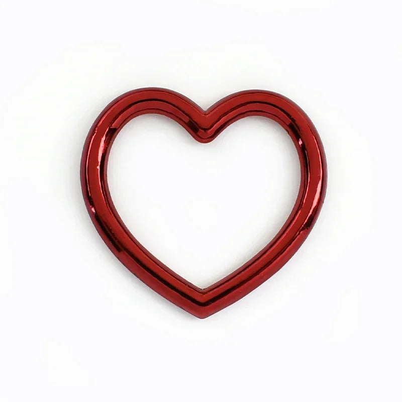 15/500Pcs Metal Heart O Ring Buckle Bags Strap Chain Connection Hooks Webbing Belt Adjust Clasp DIY Hardware Accessories