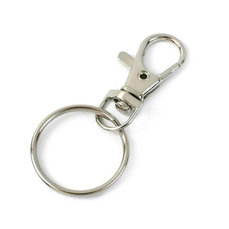 25/800Pcs Meetee Metal Buckle Swivel Lobster Clasp Snap Hook Trigger Clips Buckles for Keychain O Ring Bag Hardware Accessories