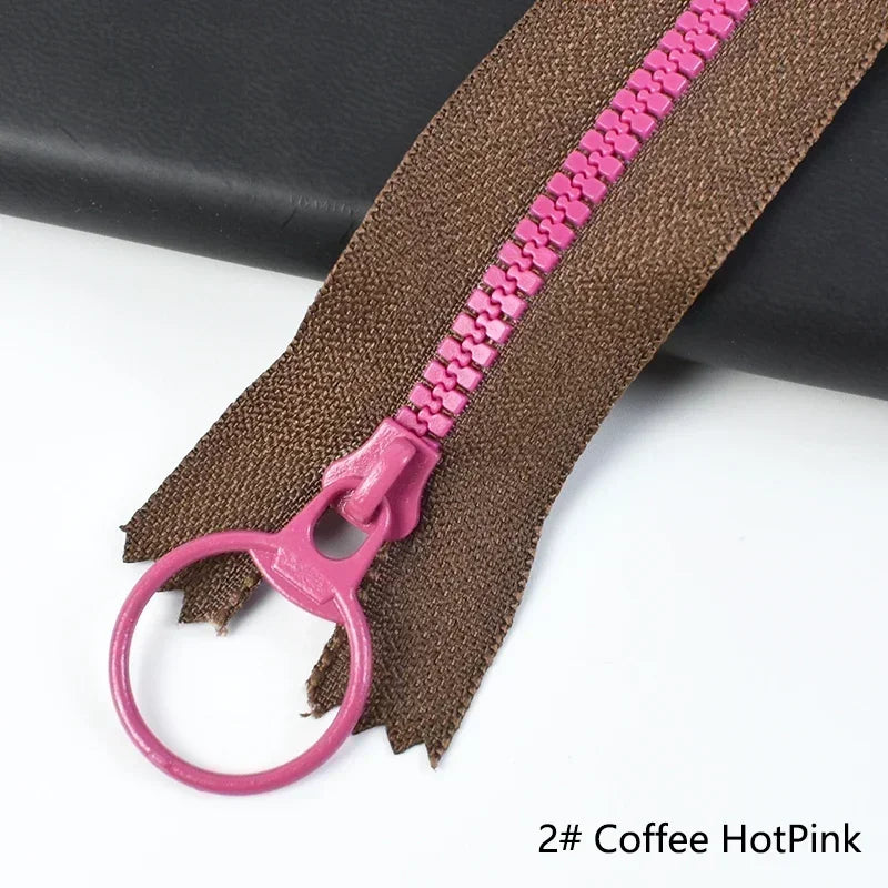 20/400Pcs 15-40cm 3# Resin Zippers Ring Zip Slider ClosedEnd Zipper for Bags Wallet Purse Decor Zips Repair Clothes Sewing Accessory