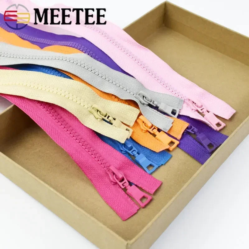 15/430Pcs Meetee 5# Resin Zippers Close-end 15-25cm Open-end 30-90cm Zip Closure Sewing Down Jacket Garment Bags Home Tailor Crafts