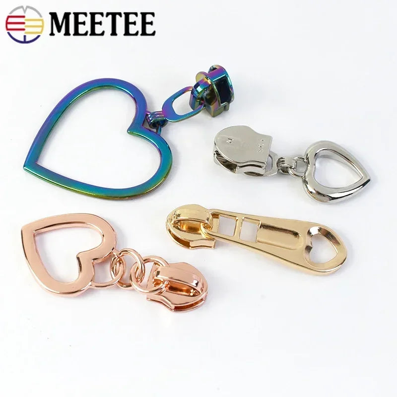 15/500Pcs 5# Zipper Slider for Nylon Zippers Tape Bag Zips Closure Head Puller Suitcase Zipp Repair Kit Sewing Accessories