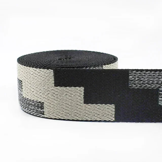 3/100Meters 38mm Thicken Polyester Jacquard Webbing Tape Luggage Decorative Belt Ribbon DIY Bags Shoulder Strap Sewing Accessories