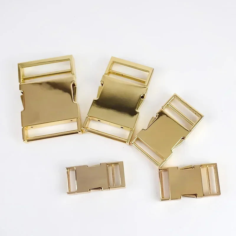 5/100Pcs Meetee Metal Side Release Buckles 14/19/25/31/38/50mm Pet Collar Backpack Bag Webbing Buckle DIY Paracord Bracelet Hardware