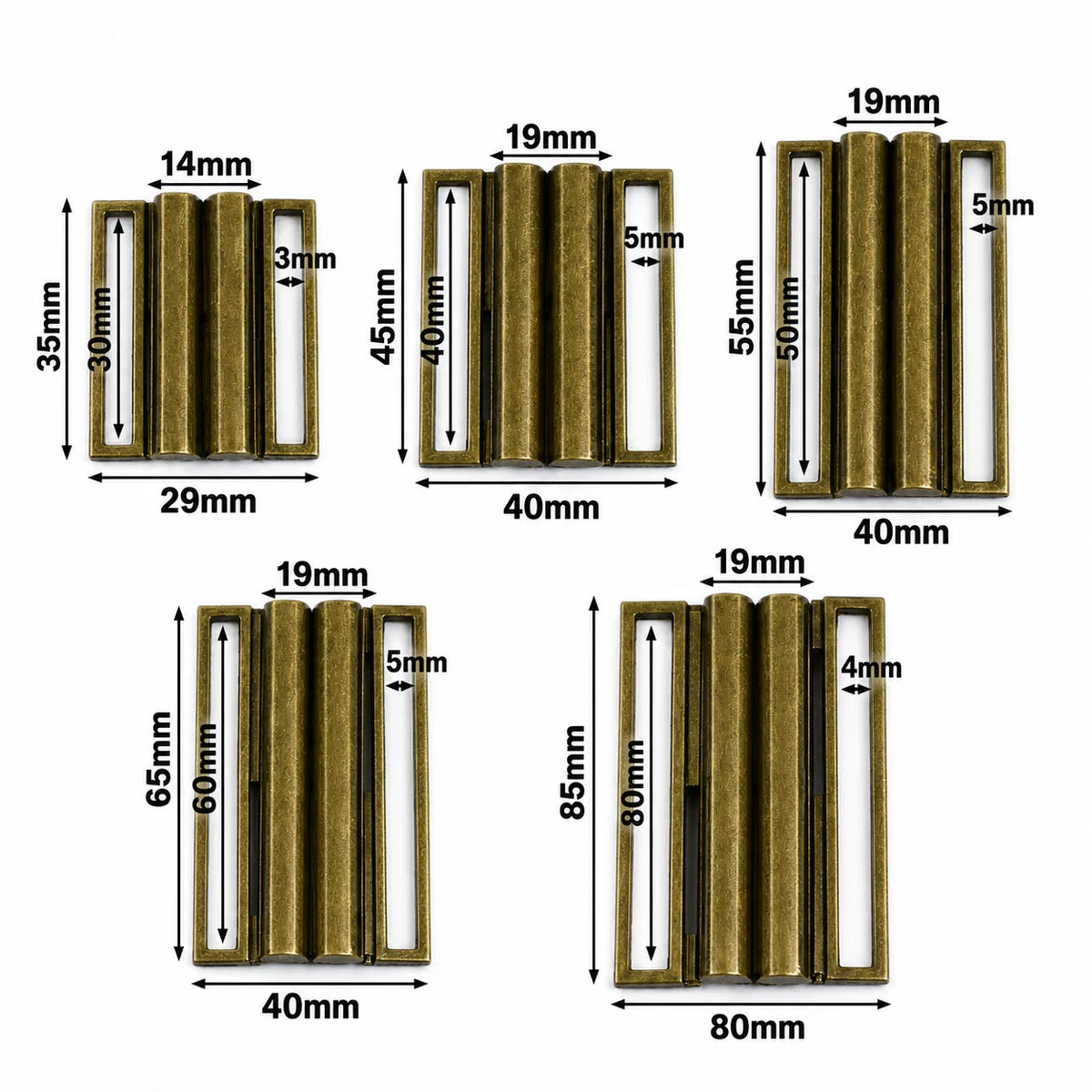 8/300Pcs 30-80mm Metal Belt Buckles Dress Waistband Clasp Coat Decorative Belts Buckle Clothing Waist Closure Clasps Accessories