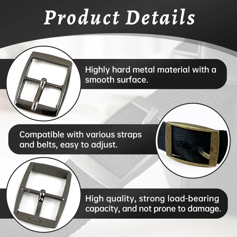30/1000Pcs Metal Buckles 15-30mm Single Pin Belt Buckle for Webbing Strap Leather Craft Adjuster Clasp Bags Hardware Accessories