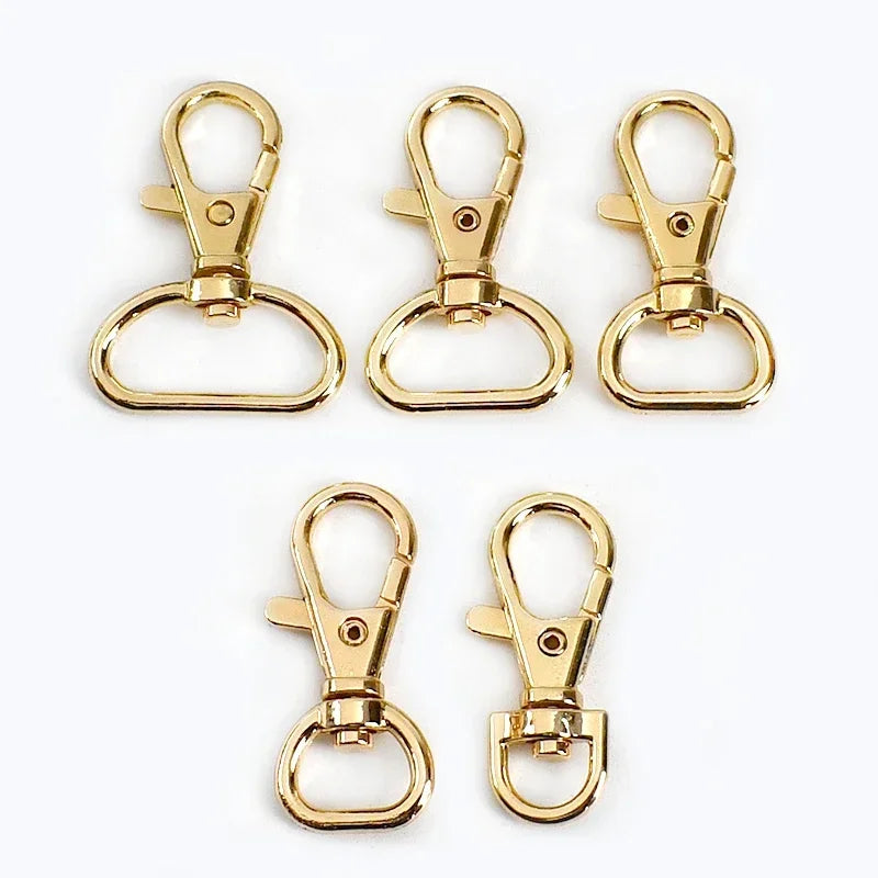 15/500pcs Meetee 13/16/20/25mm Bag Strap Buckle Metal Lobster Clasp Handbag Keychain Swivel Trigger Clips Snap Hook DIY Accessory