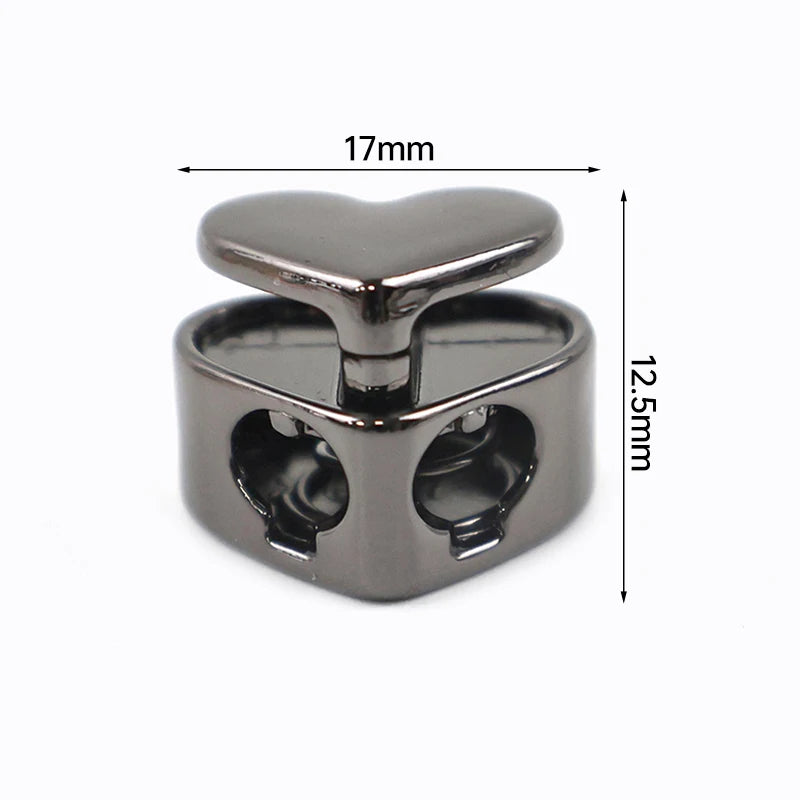15/500Pcs Drawstring Tail Lock Metal Buckles Spring Snap Button Adjuster Stooper Clasp Rope Clip Hook Hardware Accessory