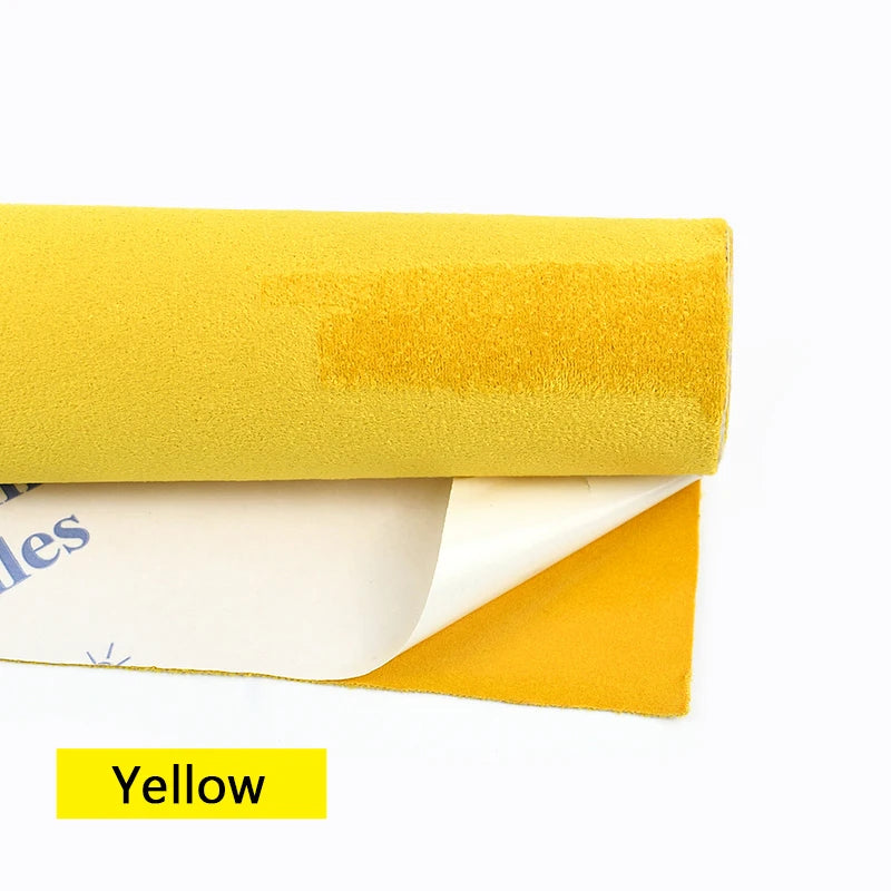 50/100*143cm Suede Self-adhesive Fabric Car Interior Trim Velvet Fabrics Synthetic Leather Cloth DIY Accessories