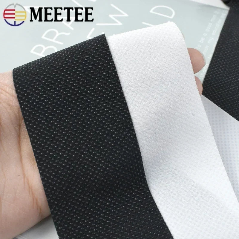 3/90Meters Meetee 50mm Elastic Band Non-slip Silicone Stretch Bands Rubber Webbing Belt DIY Sewing Garment Clothes Accessories
