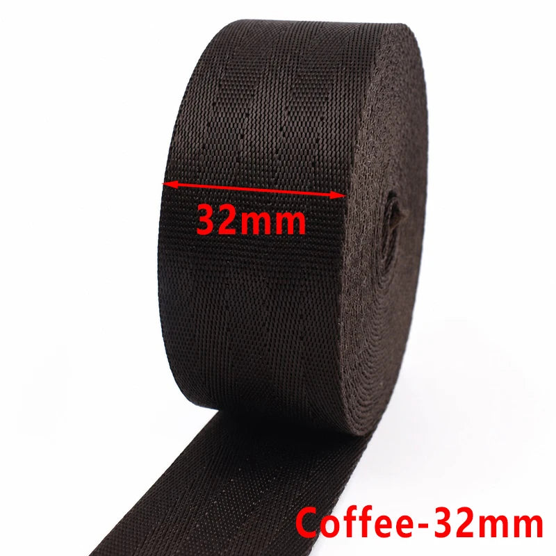 5/150Meters 1mm 20-50mm Nylon Webbing Tape for Bag Strap Backpack Ribbon Band Luggage Binding Safety Belt Sewing Bias Accessories