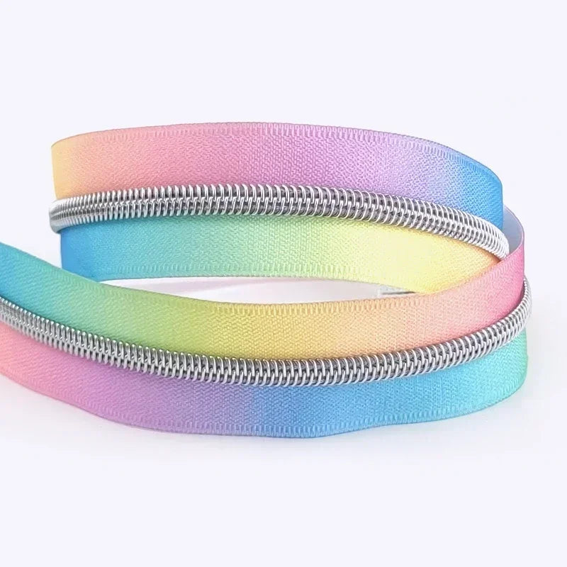 3/120Meters 5# Colorful Nylon Zipper Tapes for Jacket Purse Plastic Coil Zippers Luggage Bag Zip DIY Garment Sewing Accessories