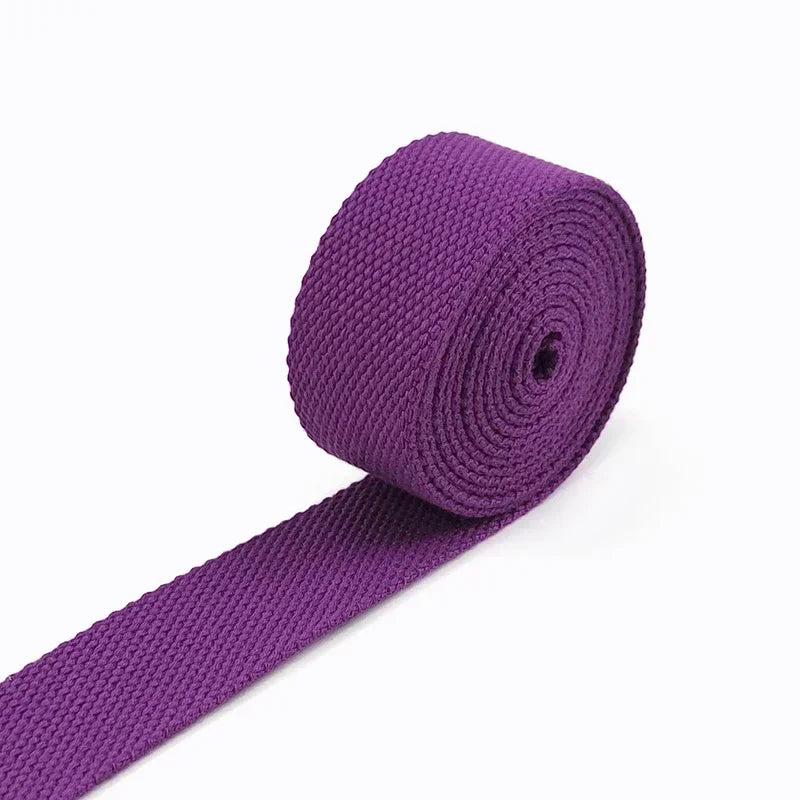 5/150Meters Meetee 38mm Canvas Webbings Ribbon 1.8mm Thick Cotton Webbing Strap Belt DIY Bag Garment Band Sewing Accessories