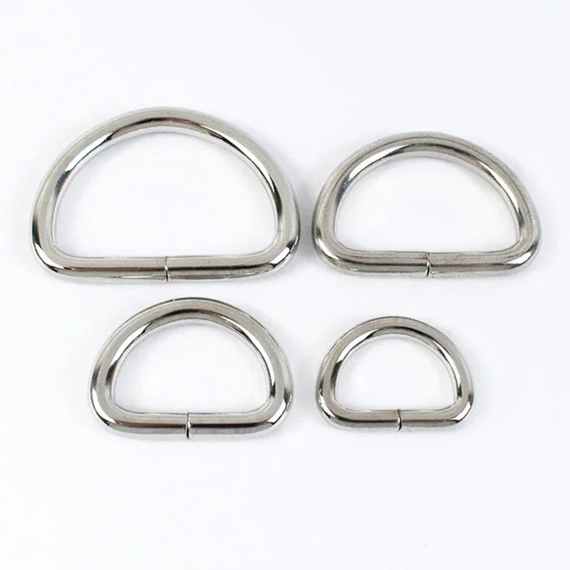 25/800Pcs Metal Bags Buckle 16-50mm Rectangle D Ring Webbing Belt Connect Hook Buckles Handbag Strap Clasp DIY Hardware Accessories