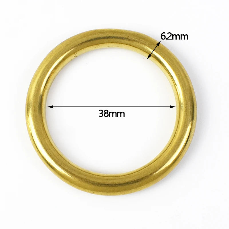 Meetee 10/300Pcs 12-45mm Brass Bag Buckles Bags Hanger O D Ring Hook Side Carabiner Rings for Dog Coller Hardware Buckle Supplies