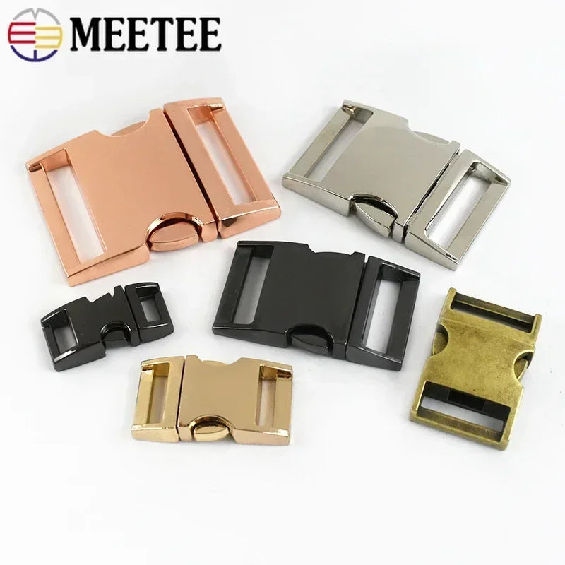 5/160Pcs Metal Side Quick Release Curved Buckles Backpack Strap Clasp Webbing Dog Collar Belt Buckle DIY Hardware Bag Accessories