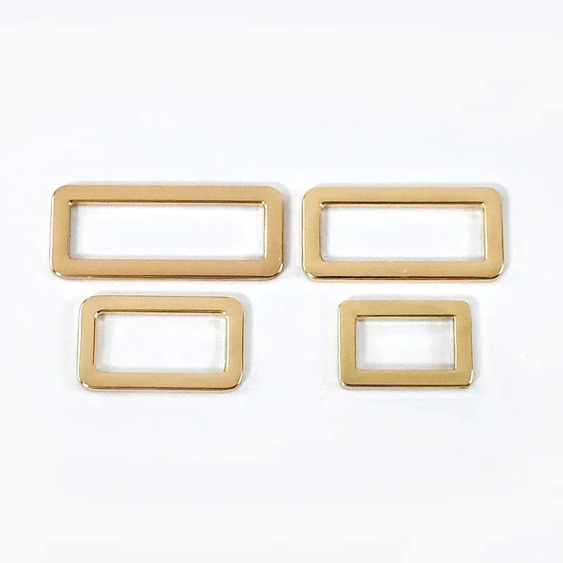 15/500Pcs 20-50mm Metal Ring Buckle Bag Strap Tri Glide Slider Adjuster Webbing Backpack Belt Clasp Hook DIY Hardware Accessories