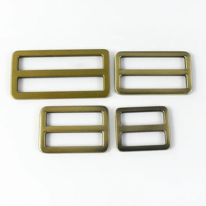 15/500Pcs 25/32/38/50mm Metal Tri Glide Slider Buckles Webbing Straps Adjuster Ring Buckle for Bag Strap DIY Hardware Accessories