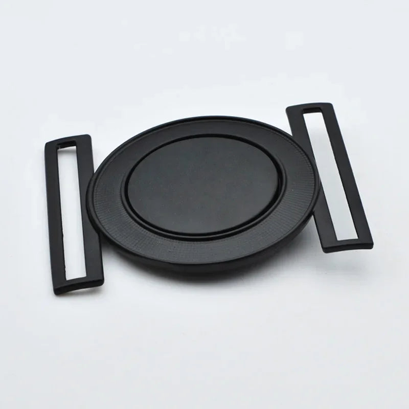 3/100Pcs Meetee 50mm Metal Alloy Belt Buckle Decor Buckles for Women's Coat Down Jacket DIY Clothing Hasp Bags Buttons Accessories