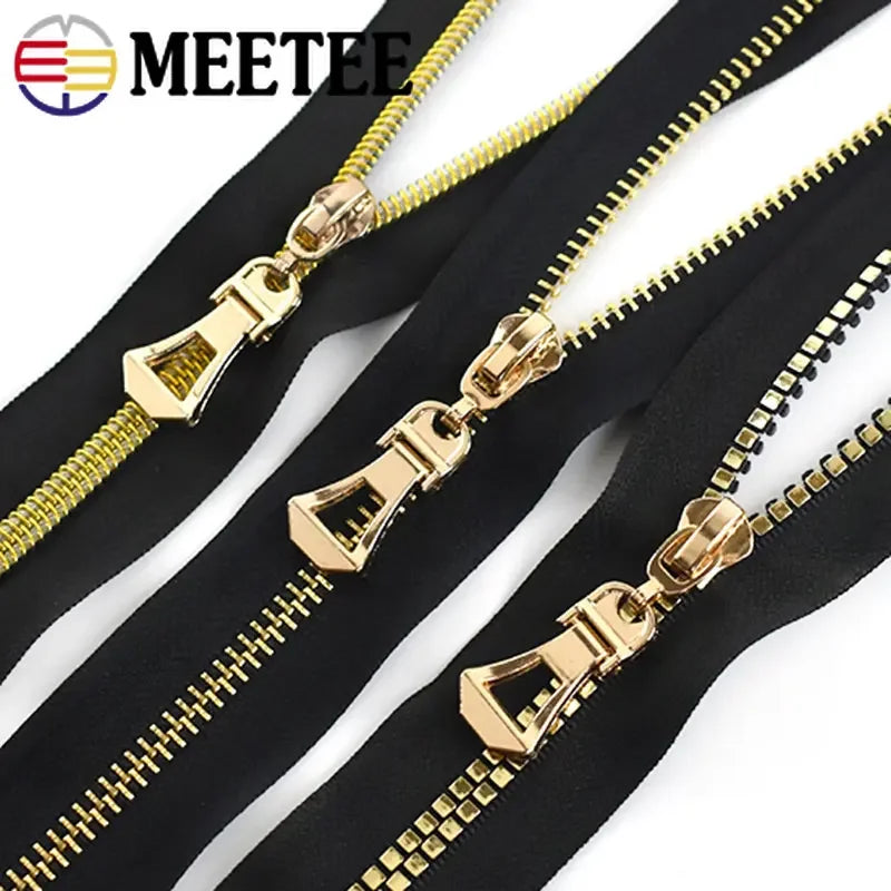 15/500Pcs 5# Zipper Sliders for Metal Nylon Resin Zips Tape Bag Clothes Decor Zip Head Puller Repair Kit DIY Sewing Accessories