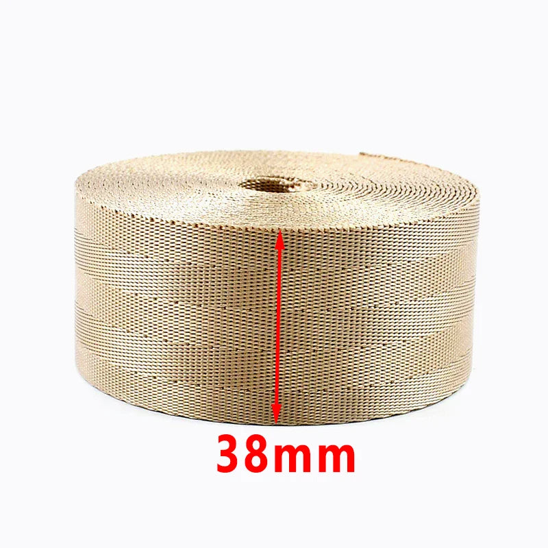 8/200Yards 25/38mm 1mm Thick Webbing Nylon Canvas Webbings Ribbon for Backpack Strap Belt Sling Tape Sewing Bia Binding Supplies