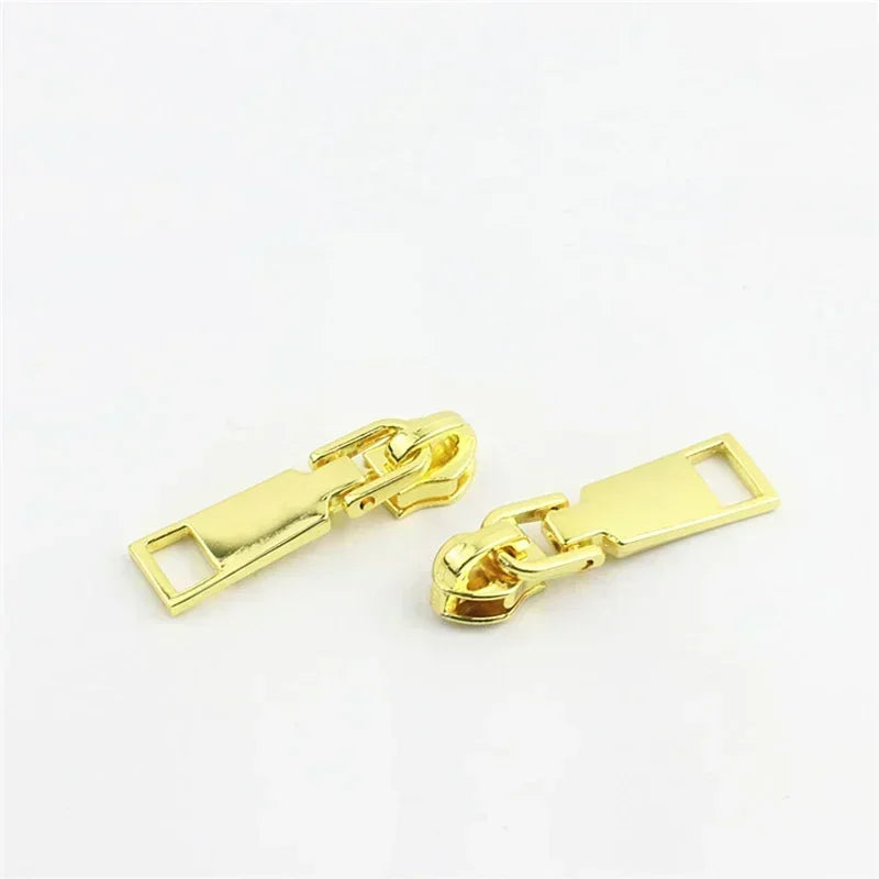 20/600Pcs Meetee Zipper Slider for 5# Nylon Zippers Tapes Backpack Jacket Zip Puller Head Repair Kit DIY Sewing Accessories