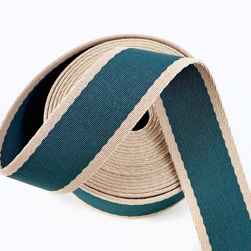 5/100M 38mm Jacquard Webbing Tape 1.8mm Thick Pet Collar Ribbon Band Bias Binding Bag Strap DIY Clothing Sewing Accessories