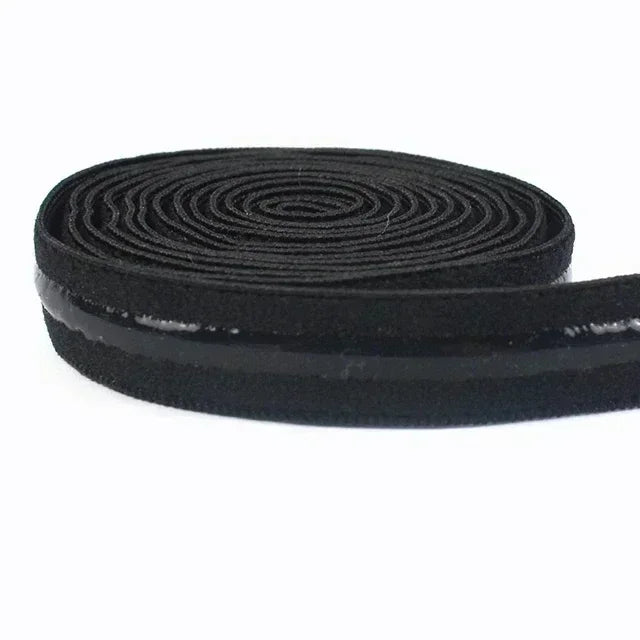 15/500M 8-25mm Silicone Elastic Bands for bra Underwear adhesive Rubber Band Garment Clothes Webbing Ribbon Sewing Accessory
