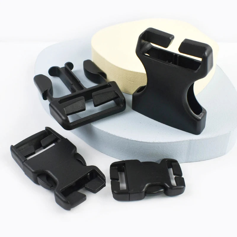 20/600Pcs 20/25/38mm Dog Collar Easy Install Plastic Buckles Webbing Strap Quick Side Release Buckle Belt Holder Adjust Hasp Clasp