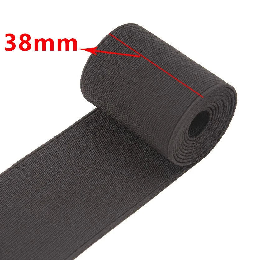 8/300Meters Black Elastic Band 10-80mm Nylon Elastics Webbing Tape for Waistband Rubber Bands Apparel Bungee Cord Sewing Trimming