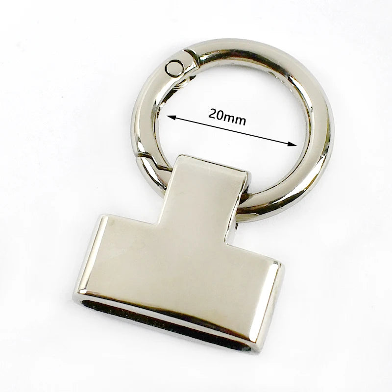 8/200Pcs 20/25mm Metal Ring Buckles Keychain Hook Bag Strap Connector Clasp Cord End Handbags DIY Sewing Hardware Accessories