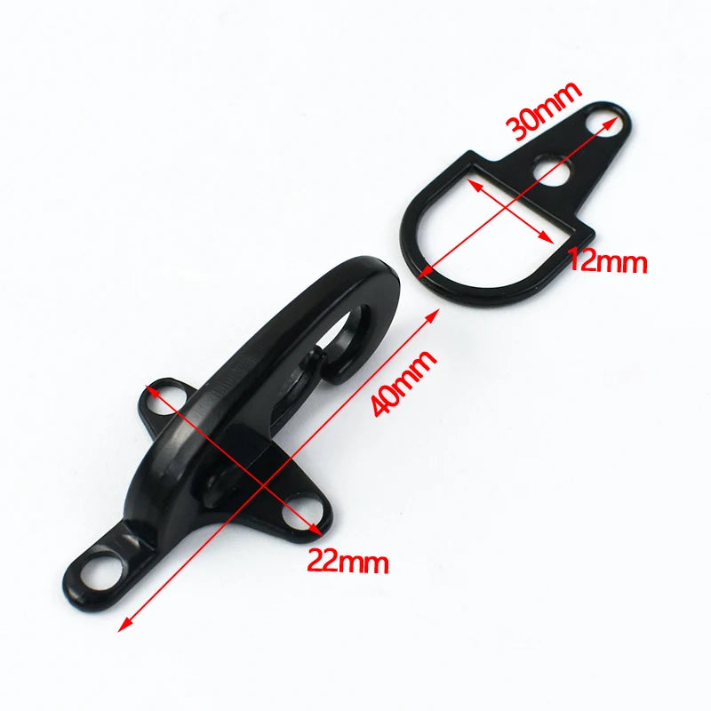 5/200Pcs Fireman Clasp Belt Buckle 4/5cm Metal Buckles Jacket Carabiner Clip Lobster Clasps Toggle Hook Clothing Fasteners