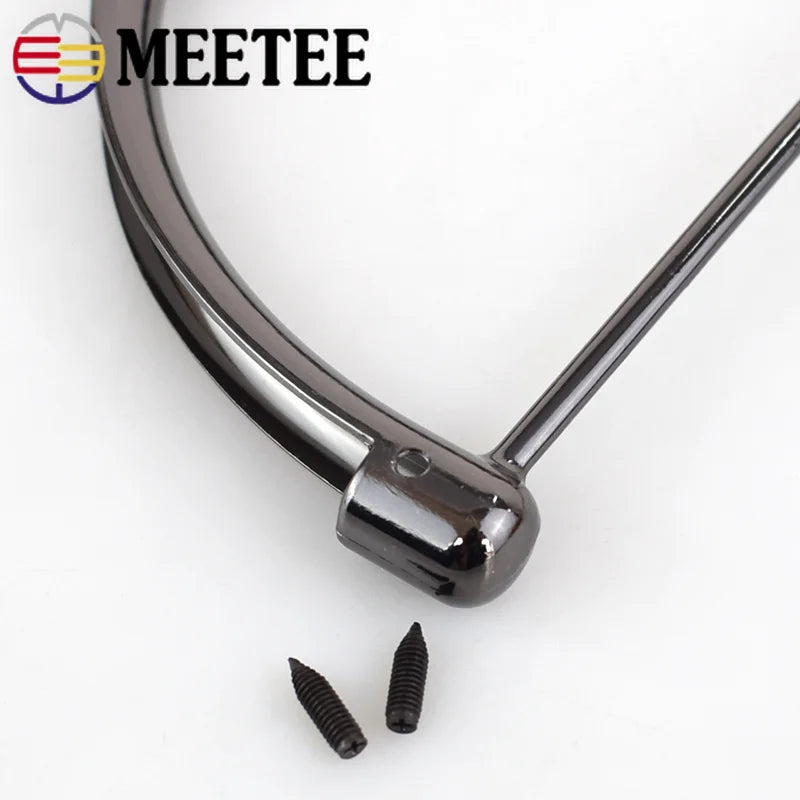 5/130pcs Meetee Metal D Rings Bag Handle Buckles for Women Handbag Lock Decor Shoulder Bags Clasp Replace DIY Hardware Accessory
