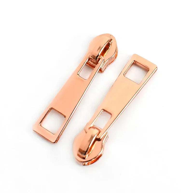 20/600Pcs Meetee Zipper Slider for 5# Nylon Zippers Tapes Backpack Jacket Zip Puller Head Repair Kit DIY Sewing Accessories