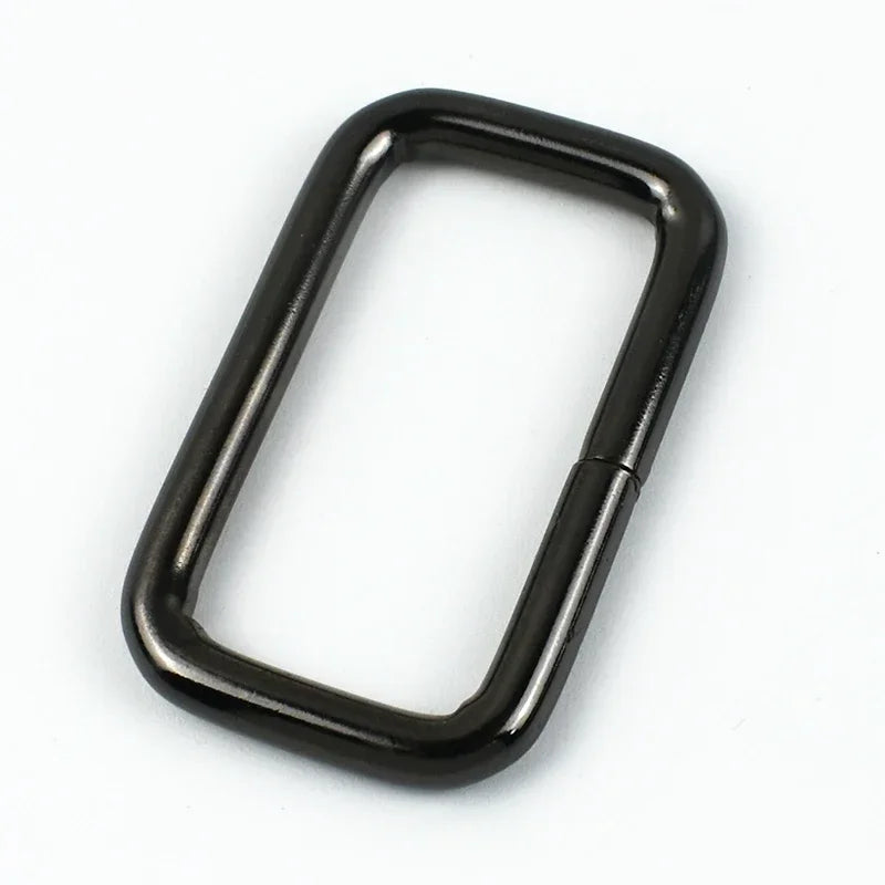 30/1000Pcs 13-50mm O D Ring Metal Buckles for Bag Strap Rectangle Rings Carabiner Clip Hook Webbing Belt Loop Crafts Accessories
