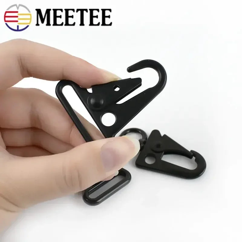 25/800Pcs Metal Buckle Carabiner Clip Webbing Backpack Strap Trigger Snap Hook Belt Outdoor Keychain Hanging Climbing Tool