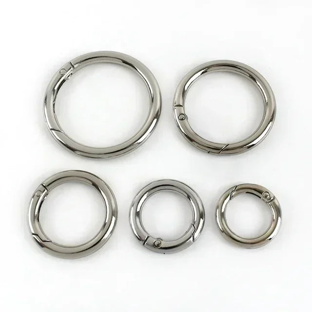 20/580Pcs RoseGold Bag Buckles Metal O D Ring Clip Clasp Tri Glide Slider Hook Backpack Belt Strap DIY Hardware Sewing Accessories