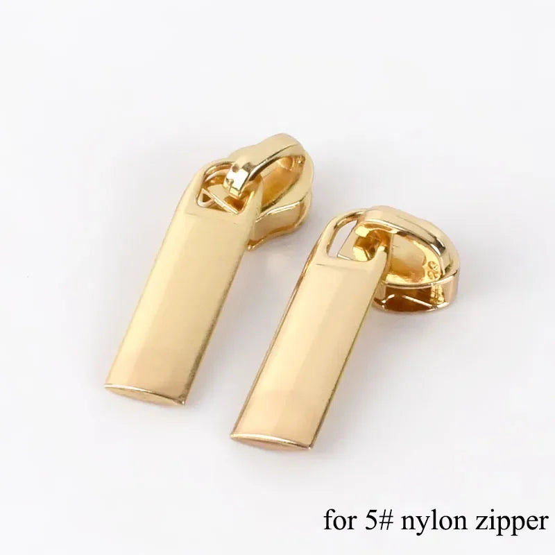 8/200pcs Meetee Zipper Sliders for 3# 5# Nylon Zippers Down Jacket Pocket Zips Head Bag Zip Repair Kits DIY Sewing Accessories