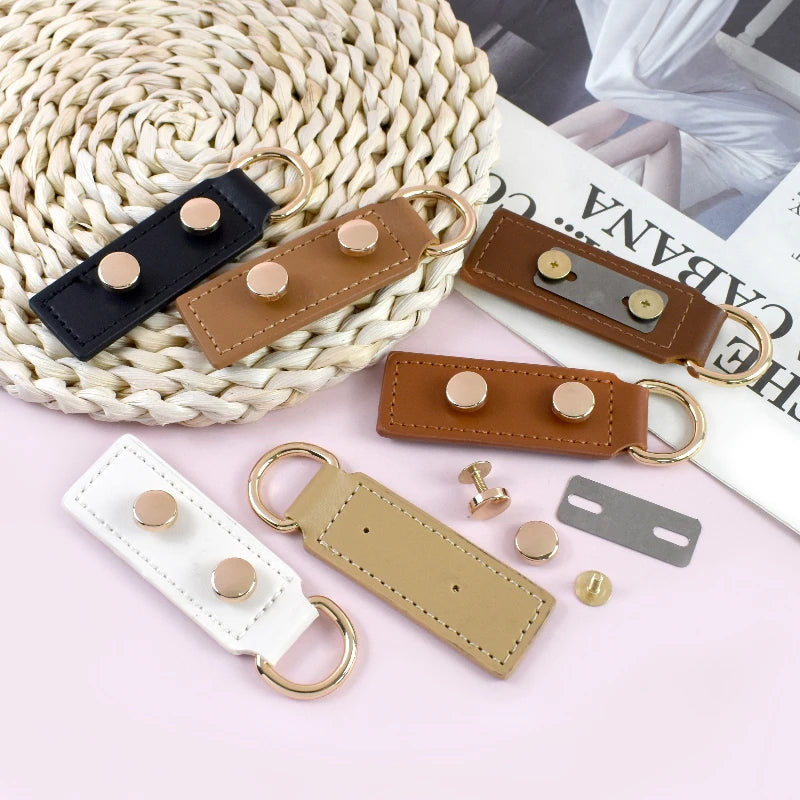 5/150Sets 2.5*9cm Handmade PU Leather Bag Clip Clasp with Screw Backpack Purse Metal D Buckles DIY Replacement Bags Accessories
